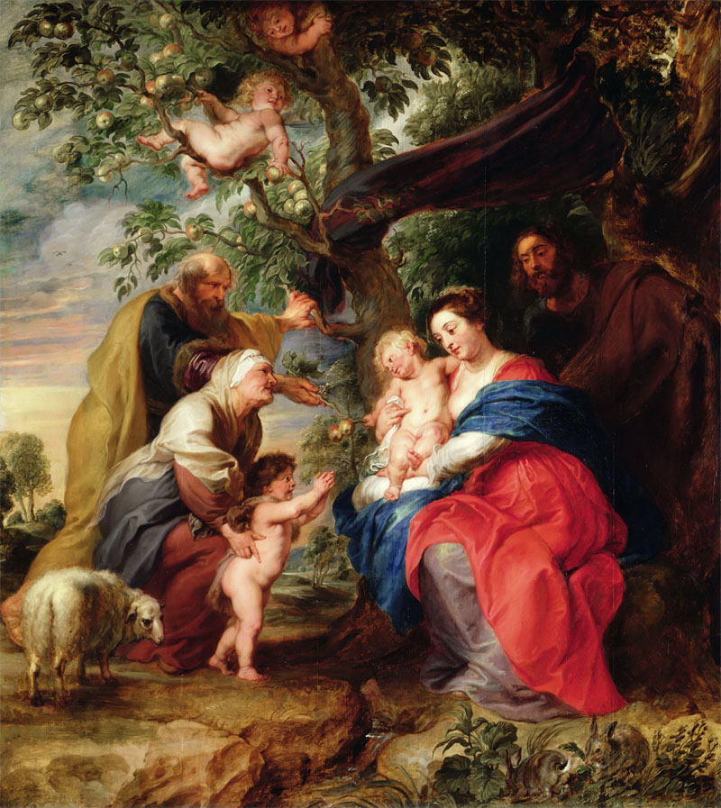 Holy Family under an apple tree, Peter Paul Rubens