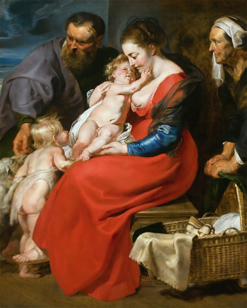 The Holy Family with Saint Elizabeth and the little John the Baptist, Peter Paul Rubens