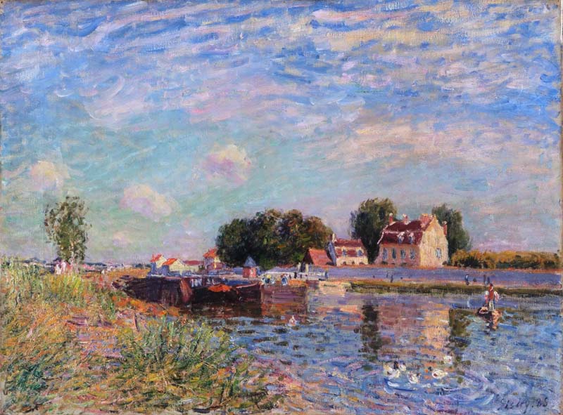 The Canal at Saint-Mammes, Alfred Sisley