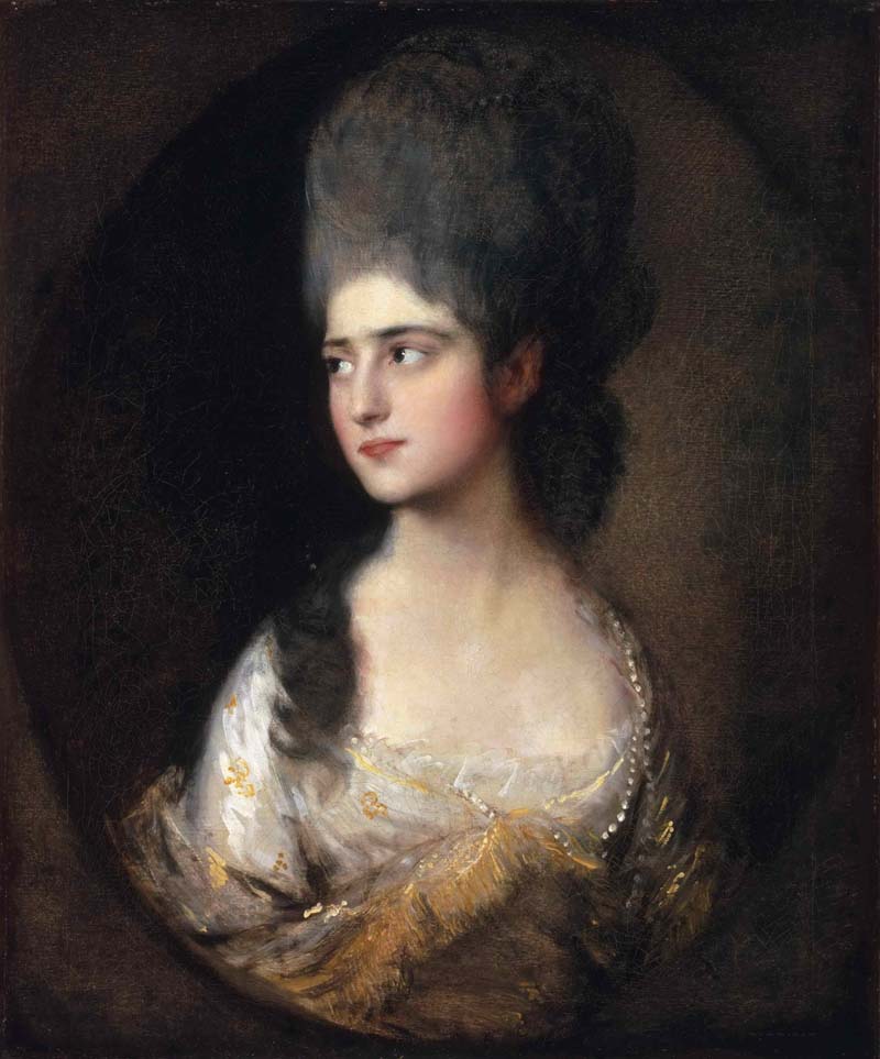 Portrait of Miss Elizabeth Linley, later Mrs Richard Brinsley Sheridan . Thomas Gainsborough