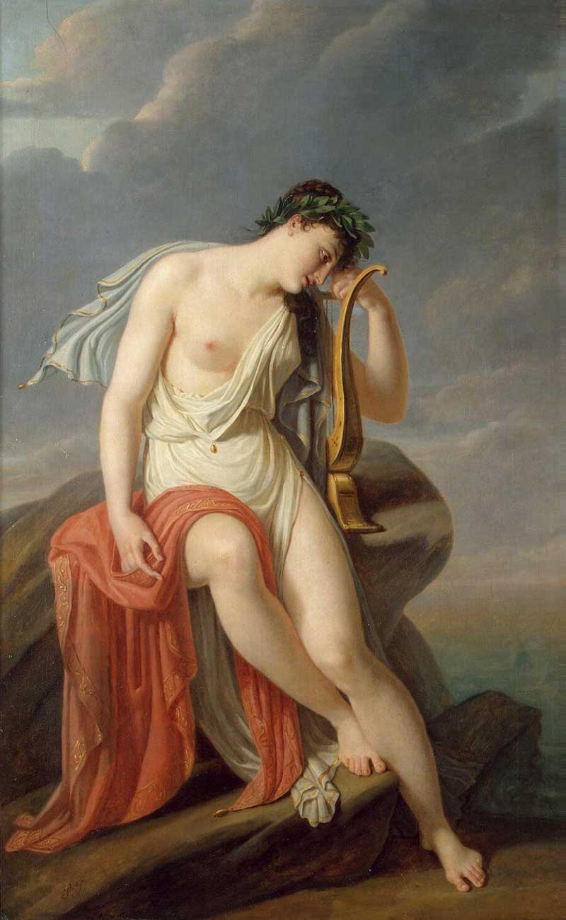 Sappho on the Leucadian Cliff. Pierre-Narcisse Guérin