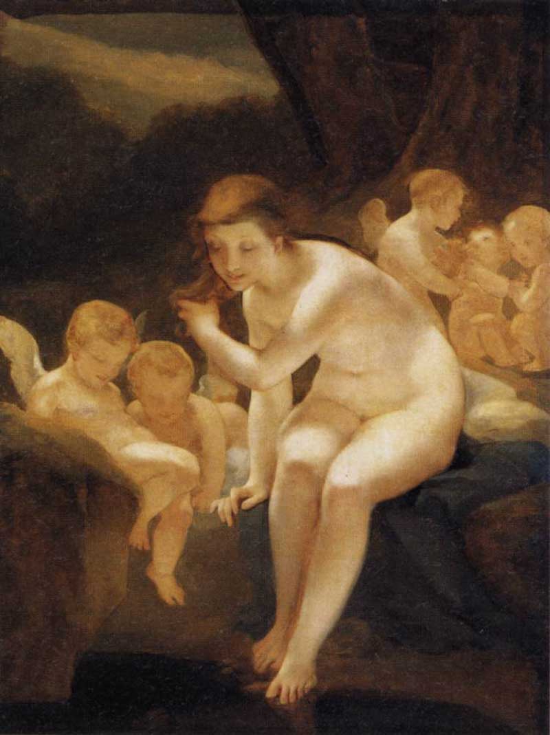 Venus Bathing. Pierre-Paul Prud'hon