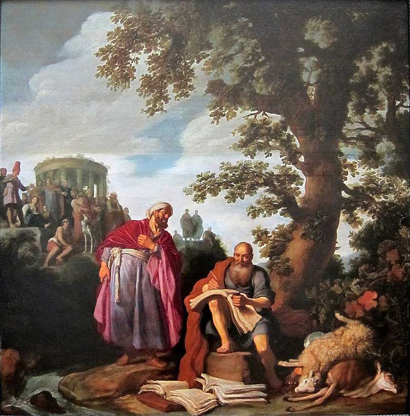 Hippocrates visiting Democritus. Pieter Pietersz. Lastman
