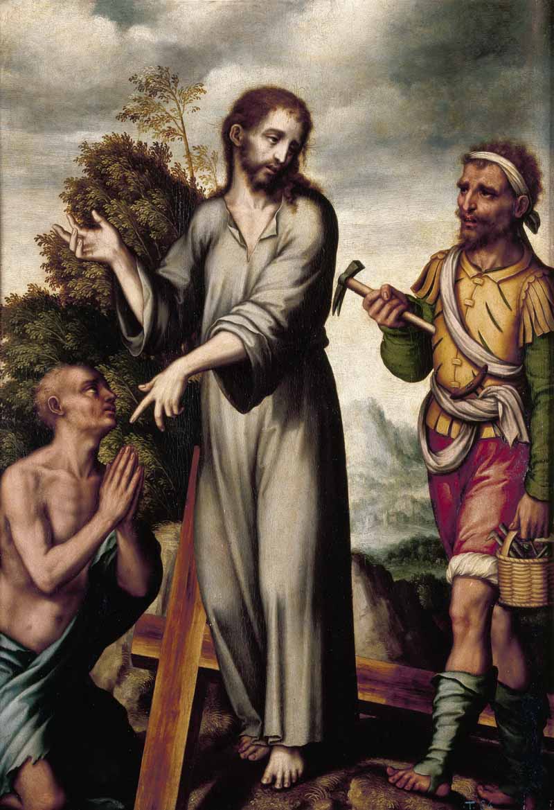 Allegorical Scene Of Christ On Calvary. Luis de Morales