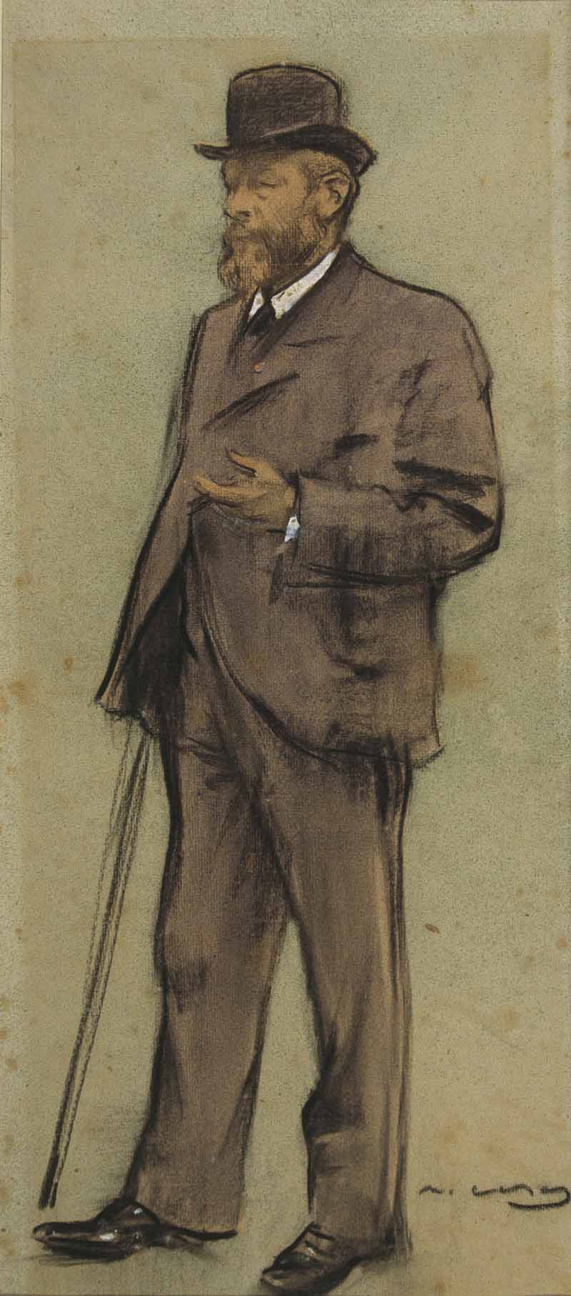 Portrait of Albrecht de Vriendt, Ramon Casas
