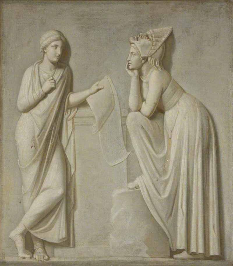 The Muses: Euterpe and Melpomene. Robert Fagan