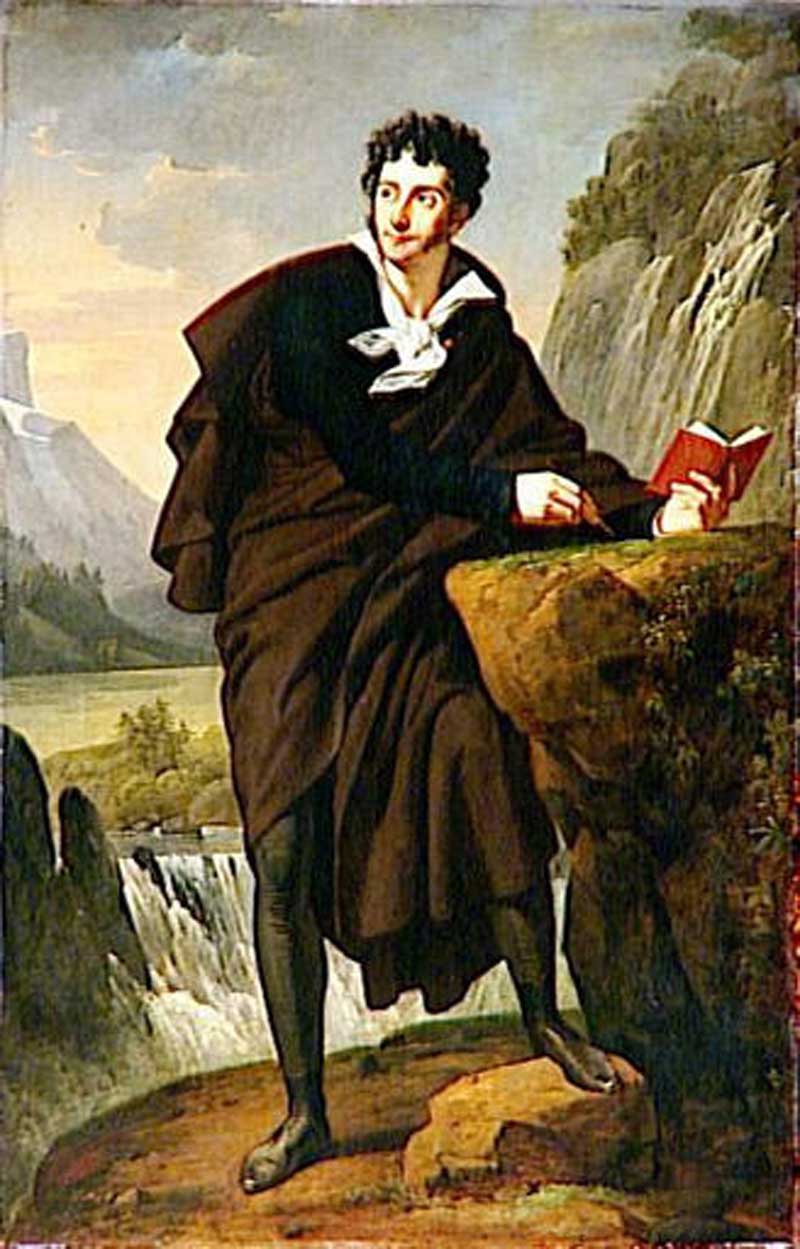 Portrait of French writer Charles-Victor Prévost d'Arlincourt , Robert Lefèvre