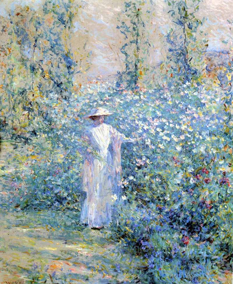In the Flower Garden, Robert Lewis Reid