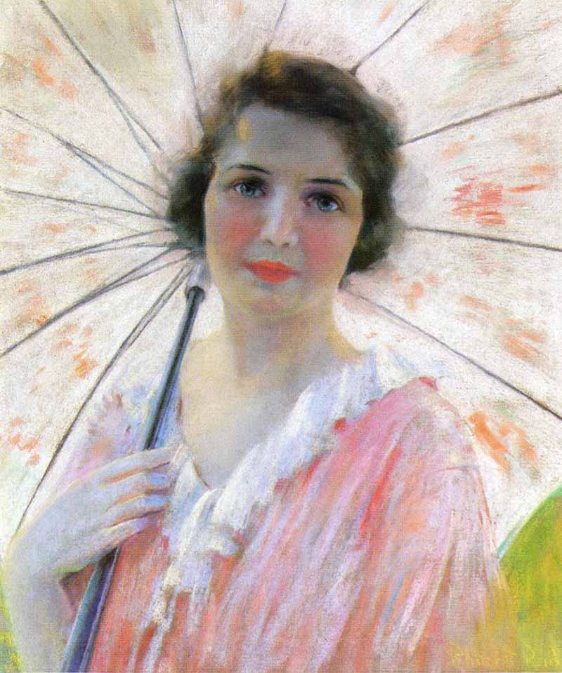 Lady with a Parasol, Robert Lewis Reid