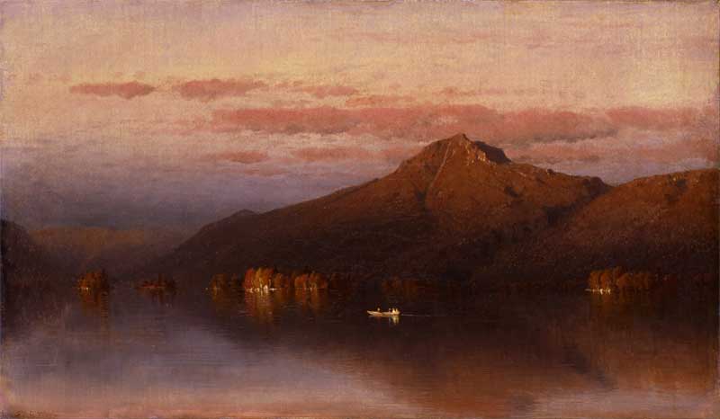 Whiteface Mountain from Lake Placid . Sanford Robinson Gifford