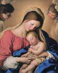 The Sleep of the Infant Jesus. Sassoferrato