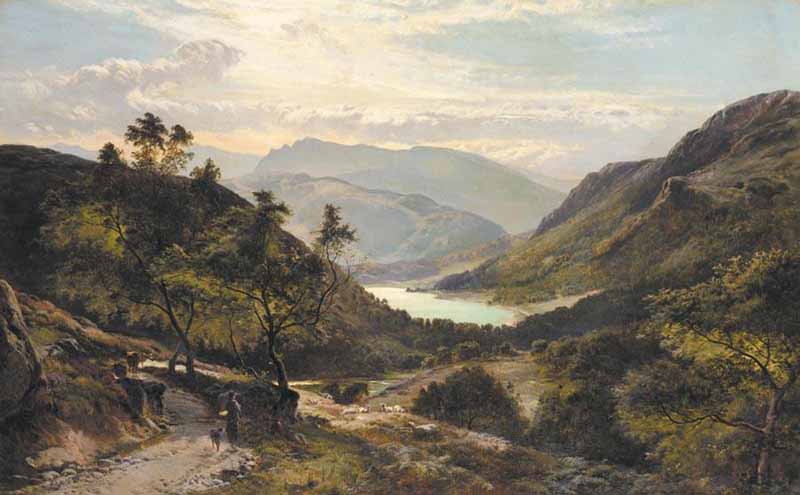 The Path Down to the Lake North Wales. Sidney Richard Percy