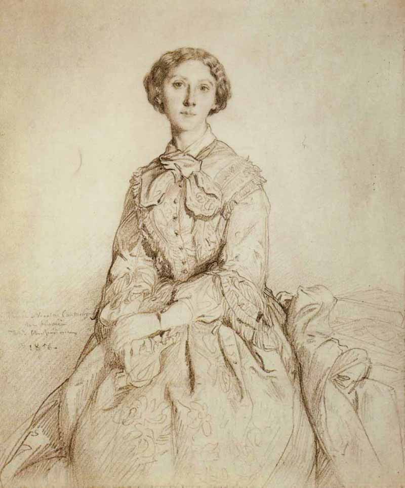 Portrait of Princess Marie Cantacuzene, Theodore Chasseriau