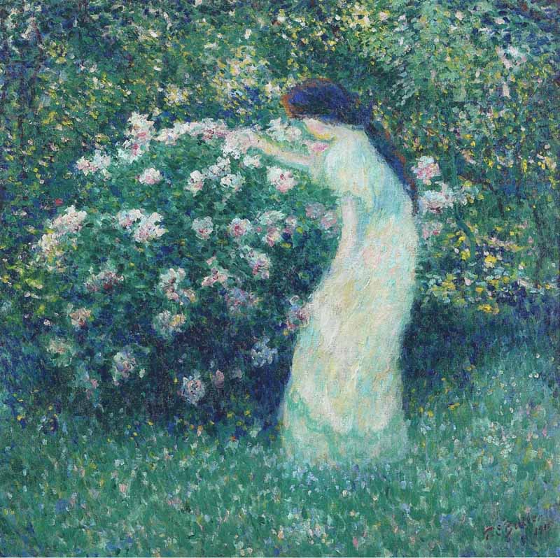 Lili Butler in Claude Monet's Garden, Theodore Earl Butler