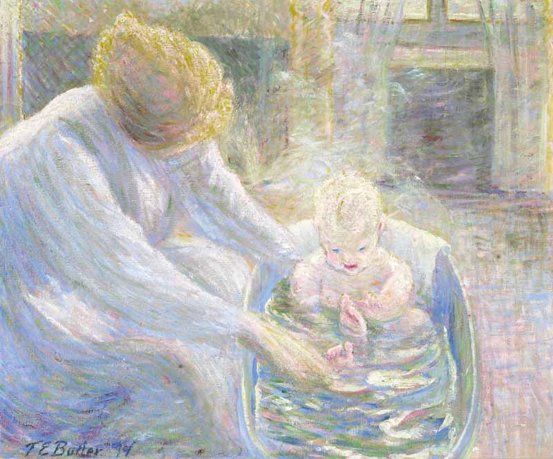 The Bath, Giverny, Theodore Earl Butler