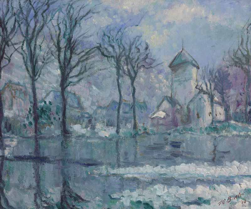 The Mill in the Flood, Giverny, Theodore Earl Butler