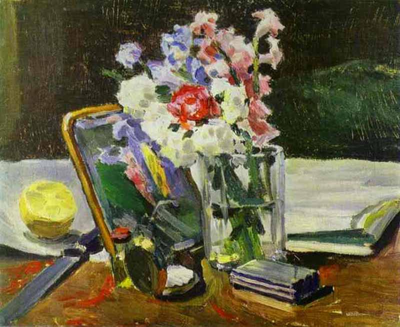 Still Life with Flowers, Victor Borisov-Musatov