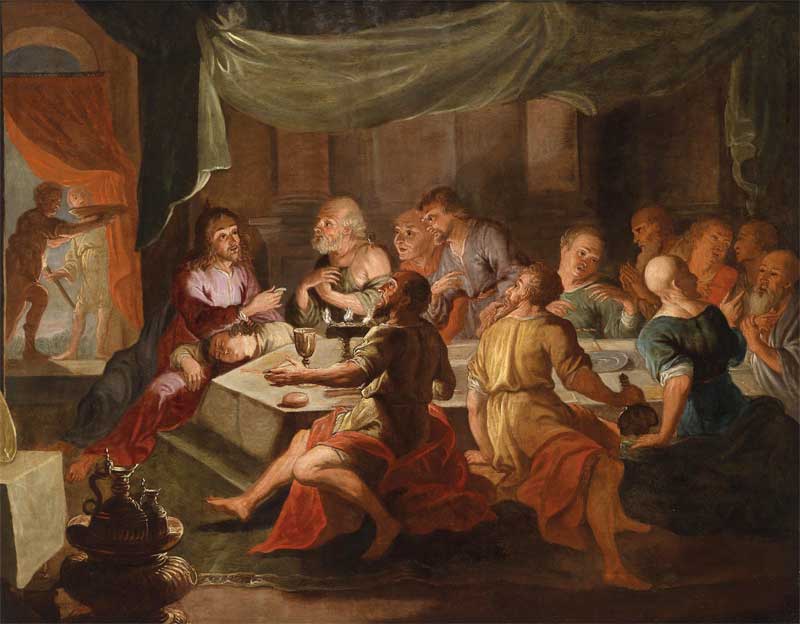 The Last Supper. Willem van Herp the Elder