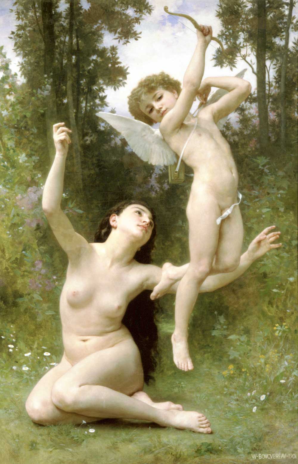 Love takes off , William-Adolphe Bouguereau