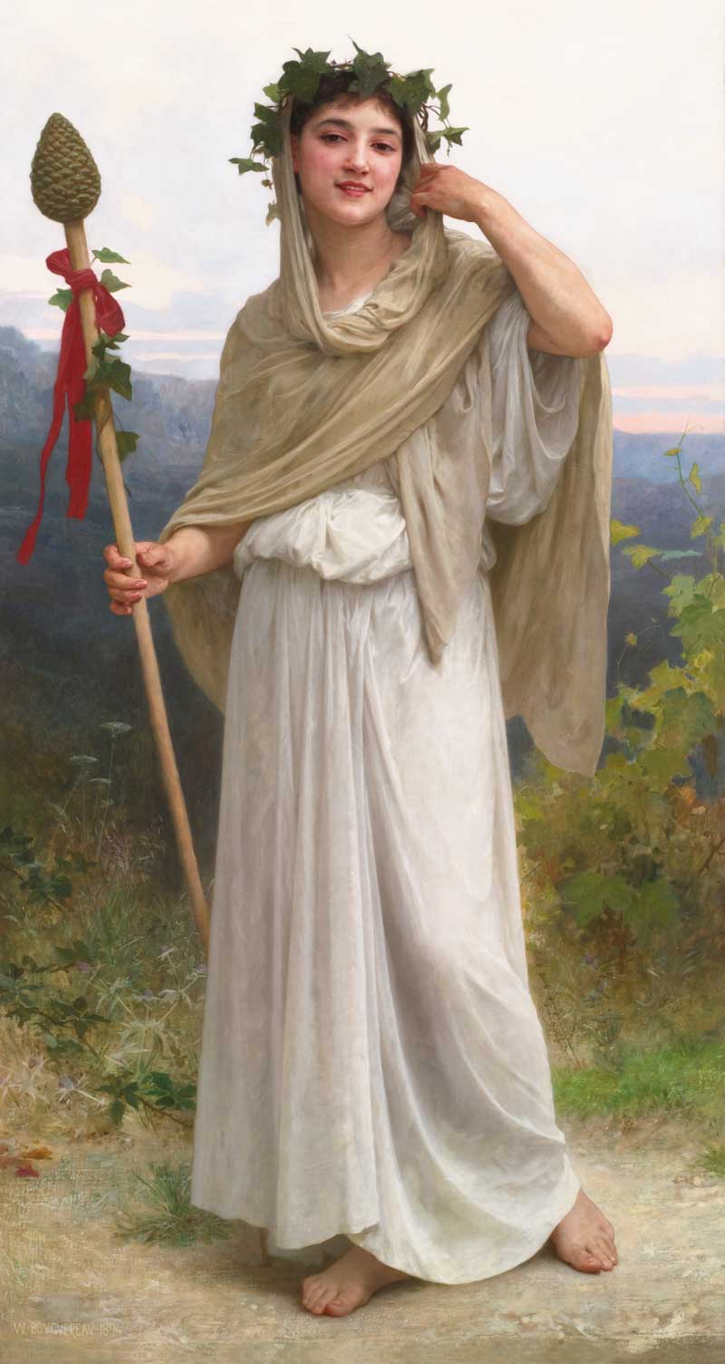Priestess of Bacchus, William-Adolphe Bouguereau