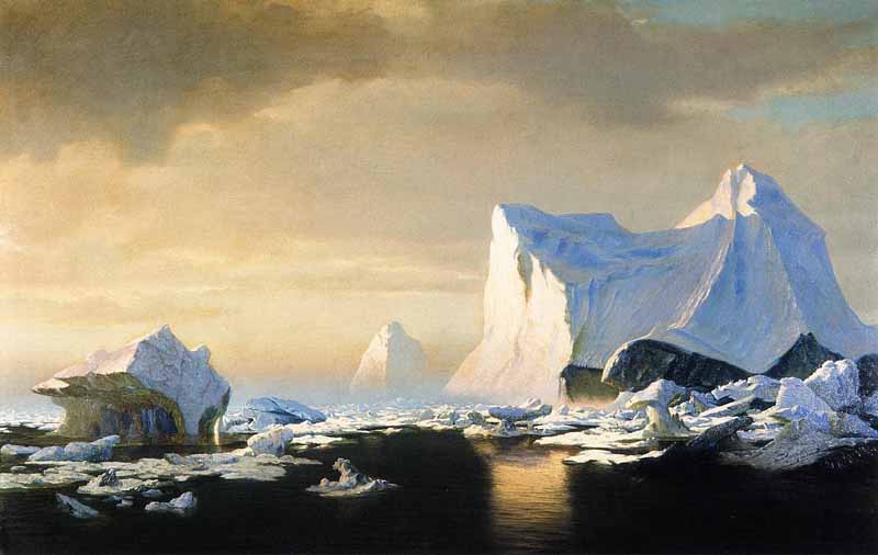 Icebergs in the Arctic. William Bradford
