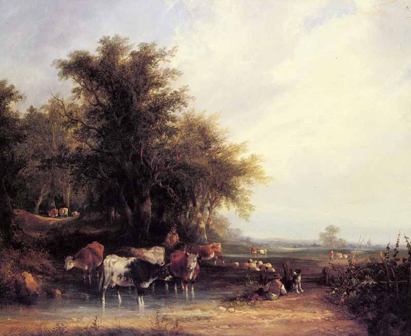 Near The New Forest. William Shayer