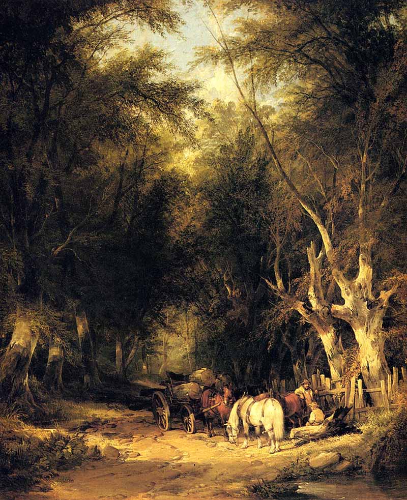 In The New Forest. William Shayer