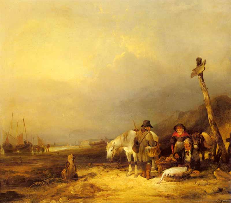 On The South Coast. William Shayer