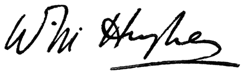 Signature: W. M. Hughes.