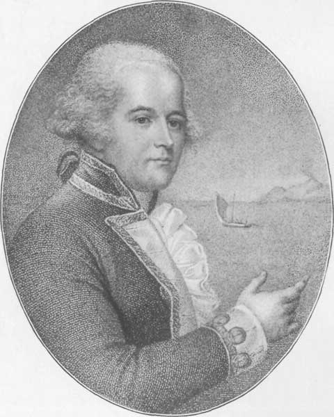 CAPTAIN BLIGH. From an engraving after J. Russell, R.A., in Hugh's "Voyage to the South Sea" [London, 1792]. To face p. 256.