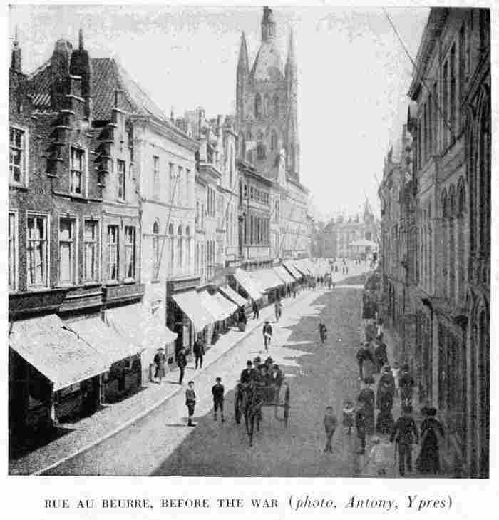 RUE AU BEURRE, BEFORE THE WAR (photo, Antony, Ypres)