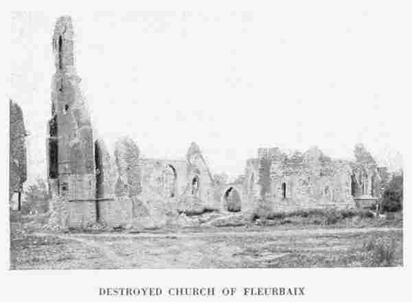 DESTROYED CHURCH OF FLEURBAIX