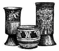 ANCIENT MEXICAN DRINKING CUPS (British Museum)