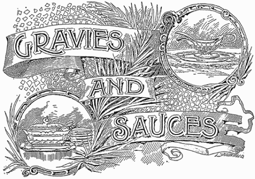 Gravies and Sauces