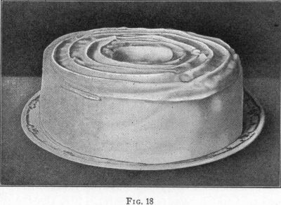 [Illustration: FIG. 18, Plain iced cake.]