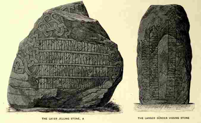 THE LATER JELLING STONE—THE LARGER SONDER VISSING STONE
