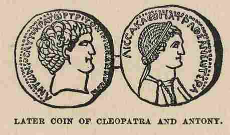 347.jpg Later Coin of Cleopatra and Antony. 