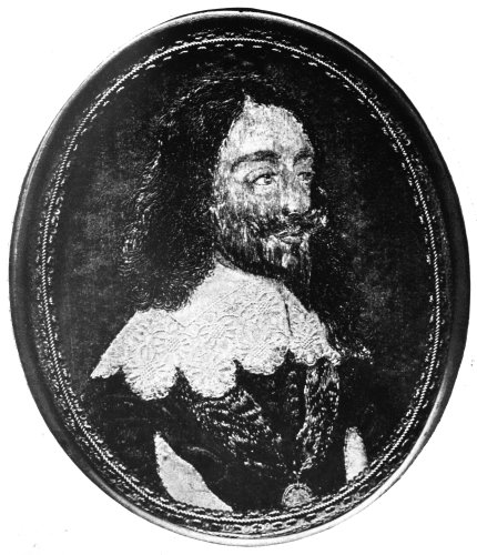 KING CHARLES I., WORKED IN FINE SILK EMBROIDERY.