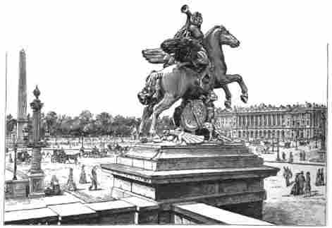 PLACE DE LA CONCORDE, FROM THE TERRACE OF THE TUILERIES.