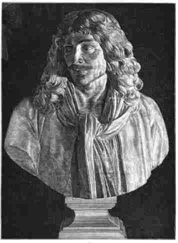 MOLIÈRE. (From the bust by Houdon in the Comédie Française)
