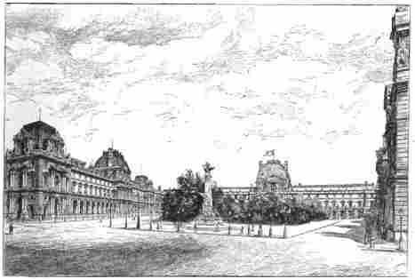 THE LOUVRE, FROM THE PLACE CARROUSEL.