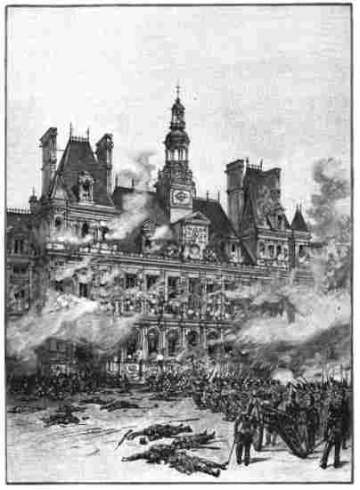 ATTACK ON THE HÔTEL DE VILLE, 1830.