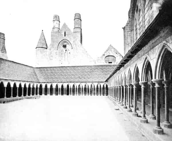 The Cloisters of the Abbey of Mont Saint-Michel.