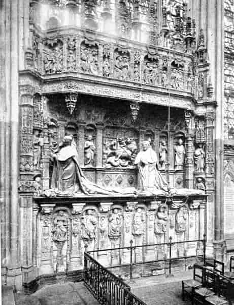 Monument of Cardinal d'Amboise, in Rouen Cathedral.