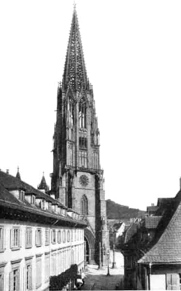 The Cathedal of Freiburg, Baden.
