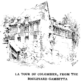 LA TOUR DU COLOMBIER, FROM THE BOULEVARD GAMBETTA