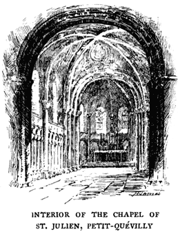 INTERIOR OF THE CHAPEL OF ST. JULIEN, PETIT-QUÉVILLY