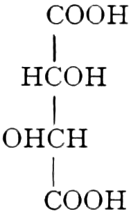 Struktur der d-Weinsäure