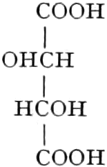 Struktur der l-Weinsäure
