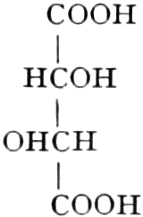 Struktur der d-Weinsäure